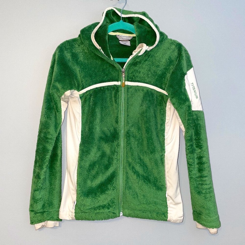 Columbia Sherpa Titanium Full Zip Hooded Jacket Size Small